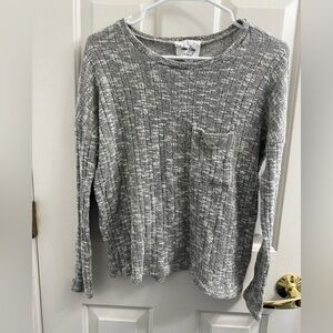 Gray Sweater Top